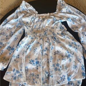 Altar'd State Blue Floral Jumpsuit